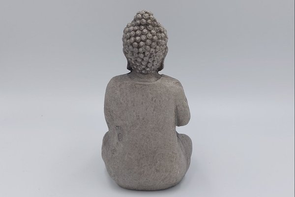 Buddha mit Teelichthalter aus Polyresin, ca. 14 cm,