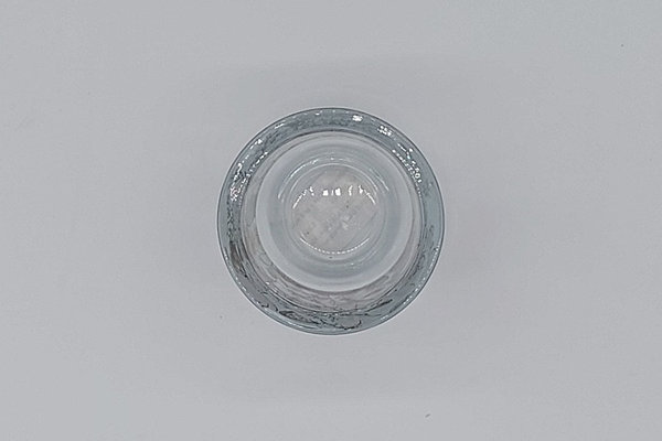 Glas Windlicht mit Blütenmuster, 8,5 cm