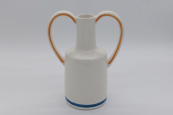 Vase/ Krug Gesicht aus Keramik bunt, ca. 27 cm