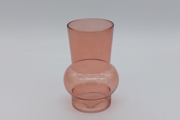 Vase aus Glas Rosa klein, ca. 18 cm